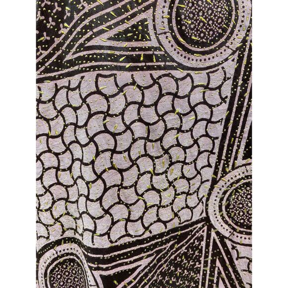 ETHNO WORLD Cape Town Geometric Print Pink Embellished Kaftan Boubou XXL PLUS - Picture 4 of 7